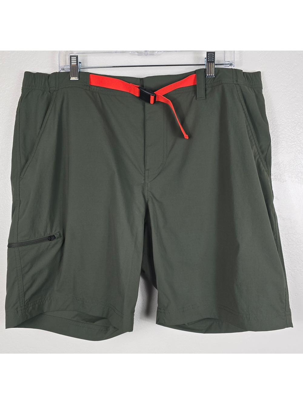 Marmot Forest Green Orange Belt Men's Athletic Shorts XXXL